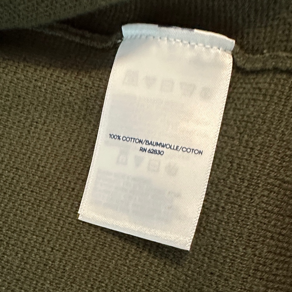 Lands' End Olive Green Sweater Jacket - Picture 3 of 9